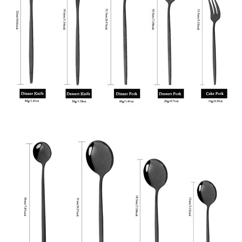 Western Dinnerware Set Fork Knife Spoon Tableware Set-HA01307-Veeddydropshipping