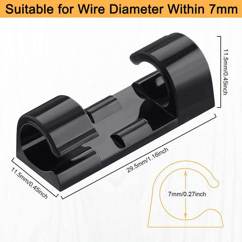 Cable Management Desktop USB Cable Organizer Clips 5/20pcs Computer PC Smart Phone Cable-PA00852-Veeddydropshipping