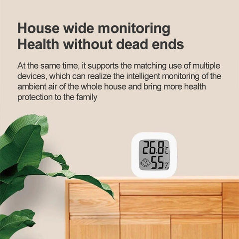 Indoor Temperature Humidity Sensor Bluetooth Mini LCD Digital Emotional-TI01038-Veeddydropshipping