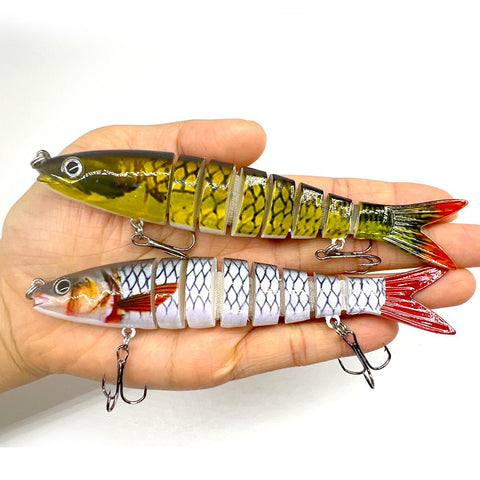 10/14cm Sinking Wobblers Fishing Lures Jointed Crankbait Swimbait 8 Segment Hard -OS00503-Veeddydropshipping