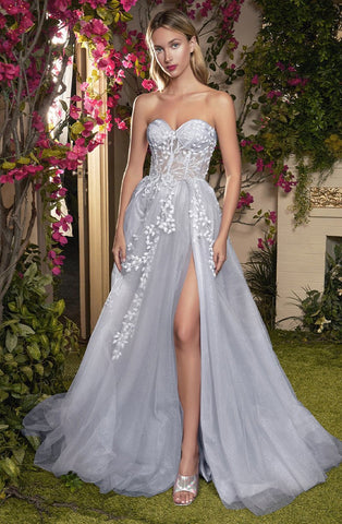 Glitter Tulle A Line Sweetheart Party Dresses-WF01556-Veeddydropshipping