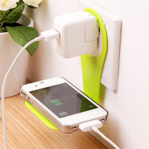 Phone Charging Rack Wall Hanger Mount Adapter Folding Cell Phone Storage Holders-PA00536-Veeddydropshipping