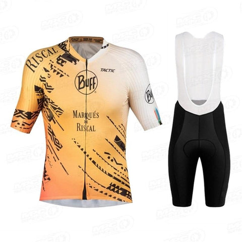 Buff Mountain Bike Team Cycling Jersey Set Men Summer Cycling Road Sport Short -OS01147-Veeddydropshipping