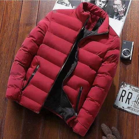 Winter Coat Cotton Coat Thickened Warm Parker Solid-Veeddydropshipping.
