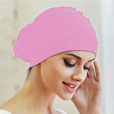 Swimming Hat Women Unisex Girls Long Hair Bathing Cap Swimming Cap Stretch-OS00154-Veeddydropshipping