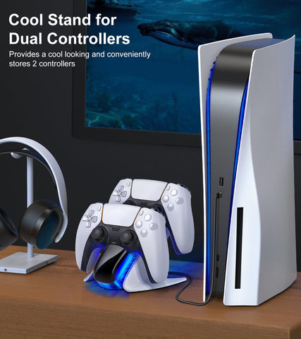 Dual Fast Charger Controller Cradle Dock Station-Veeddydropshipping