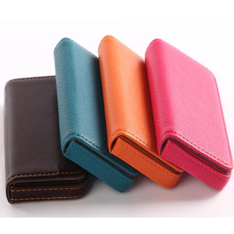 Card Holder PU Leather Large Capacity Business-BS00607-Veeddydropshipping