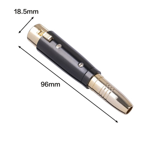 6.35 female to Canon female audio adapter for XLR audio interface conversion -CE00241-Veeddydropshipping