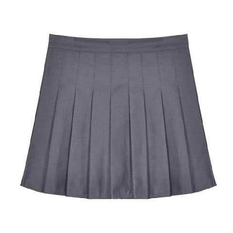 New Pleated Skirt Skirt High Waist Slim A-line Student Skirt-WF00089-Veeddydropshipping
