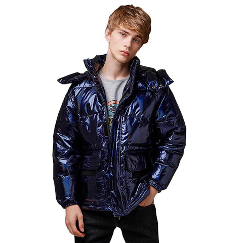 Fashion High Quality Thick Warm Down Coat Male Outwear White-MF01210-Veeddydropshipping