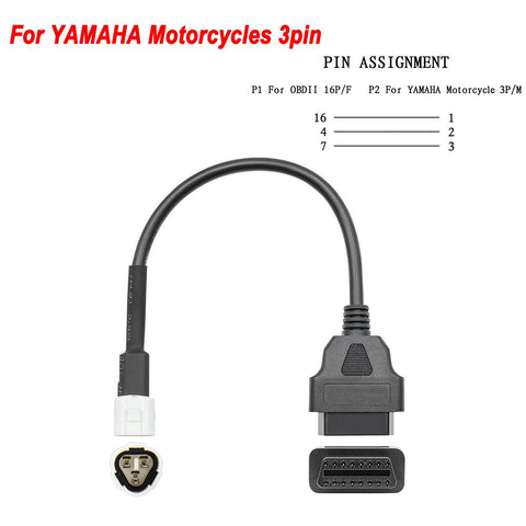 For KTM OBD2 Connector Motorcycle Motobike For YAMAHA For HONDA-AM00271-Veeddydropshipping