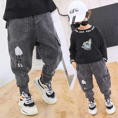 Boys Pants Kids Trousers Fashion Boys Jeans Children Ripped Leggings Spring-TB01281-Veeddydropshipping