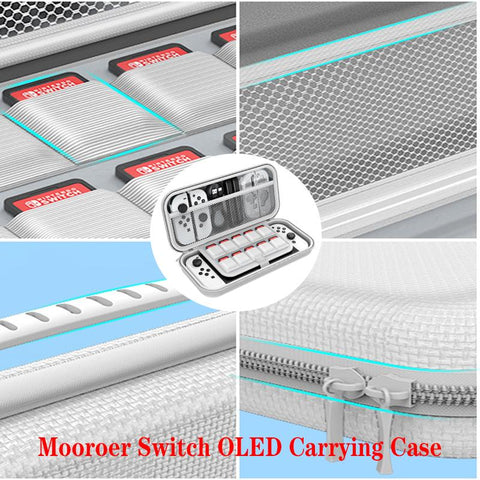 Mooroer Portable Case Nintend Switch OLED Waterproof Hard Protective Storage Bag -CE01331-Veeddydropshipping