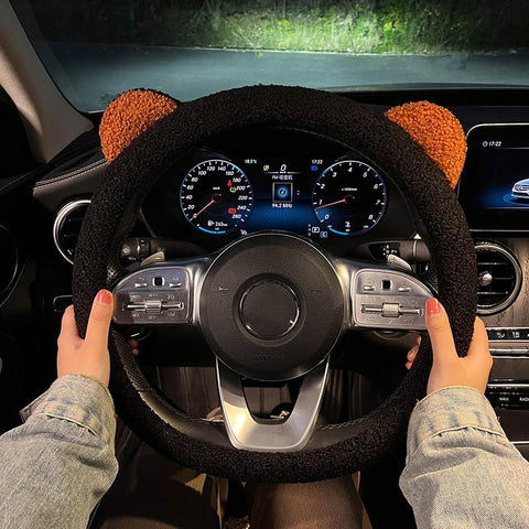 Bear Ear Car Interior Accessories Car Steering Wheel-AM01504-Veeddydropshipping