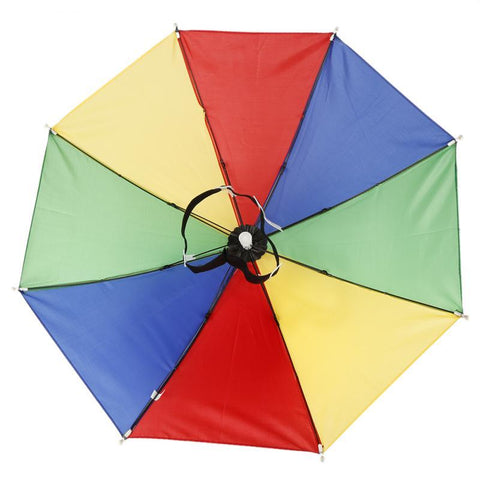 Portable Rain Umbrella Hat Foldable Outdoor Sun Shade Waterproof Camping Fishing Hiking -OS00480-Veeddydropshipping