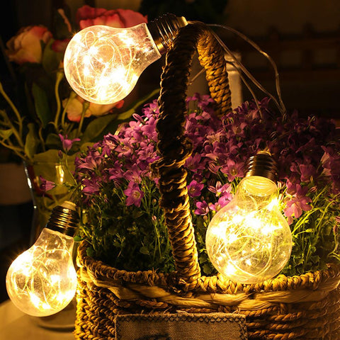 Solar Garden Lights Outdoor, 10/ 20 Bulbs Copper Wire Bulbs String Lights-TI00902-Veeddydropshipping