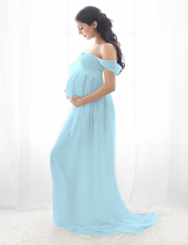 Pregnancy Gowns Dress For Photo Shoot Maternity Photography Props-TB00603-Veeddydropshipping