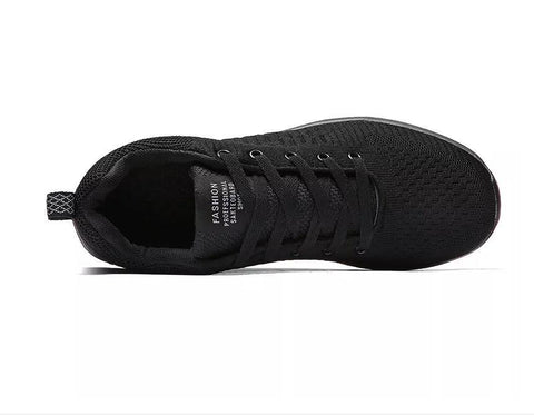 Autumn Light Comfortable Lace-up Shoes Black Sports-BS01383-Veeddydropshipping