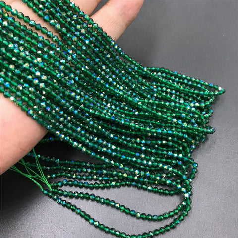 Natural Stone Beads Green Emeralded Loose for Jewelry Making -JW01529-Veeddydropshipping