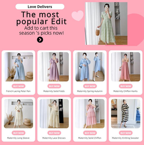 Maternity Chiffon Hanfu Dresses Summer Clothes for Pregnant Women-TB00584-Veeddydropshipping