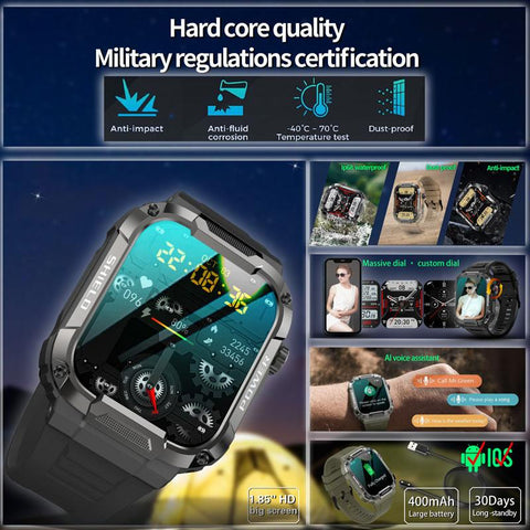 Smart Watch Men For Android Ios Watches Waterproof-JW01029-Veeddydropshipping