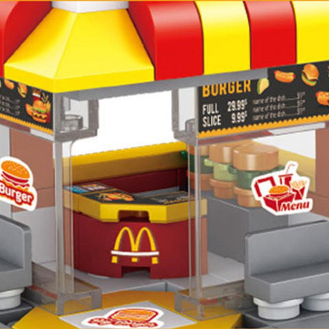 City Street View Series Mini Building Blocks Coffee Shop Convenience-TB01497-Veeddydropshipping