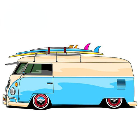 Car Sticker Exterior Parts for Surf Van Vinyl Motorcycle Stickers Rear-AM00069-Veeddydropshipping