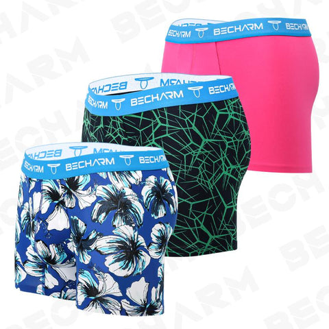 Male Underpants Man Pack Shorts Boxers Men Briefs Set Printing-MF01438-Veeddydropshipping