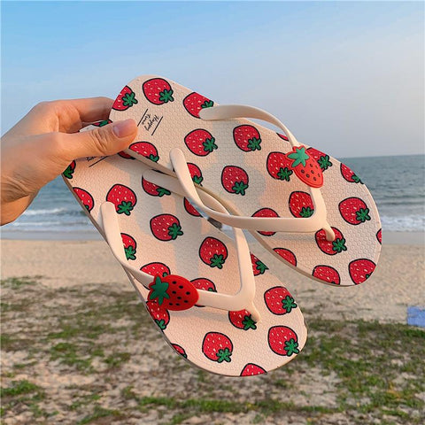 cute girl heart anti-skid bathroom bathing beach shoes-BS01150-Veeddydropshipping