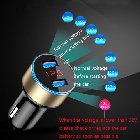 3A Dual USB Car Charger Fast Charging Adapter For Samsung-PA01166-Veeddydropshipping