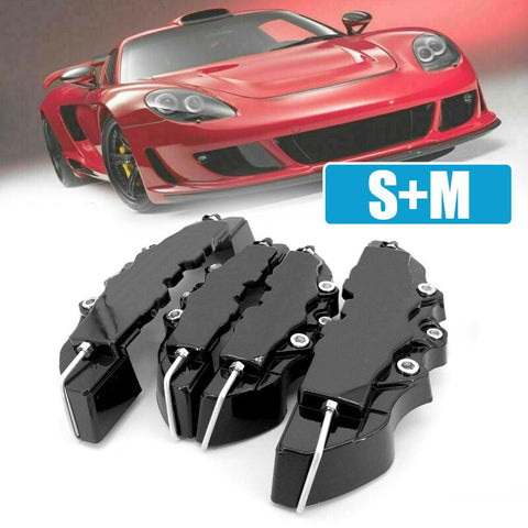4PCS Car 3D Disc Brake Caliper Covers Front &amp; Rear Accessories-AM00178-Veeddydropshipping