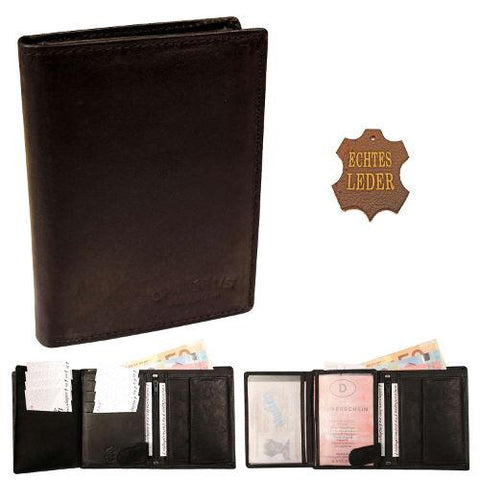 Geldbeutel Portemonnaie echt Leder Hochformat Querformat-WF01055-Veeddydropshipping
