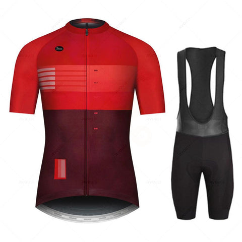 2023 Team Cycling Jersey Sets Summer Short Sleeve Bicycle Breathable Men MTB Bike -OS01075-Veeddydropshipping