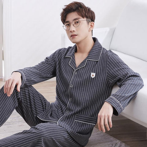 Clothes Ensembles De Pyjamas Men Sleepwear Lounge Homewear-MF01580-Veeddydropshipping