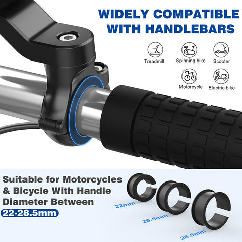 Motorcycle Bike Phone Holder 15W Wireless Charger Handlebar Mount Bracket Touch Screen-PA00522-Veeddydropshipping