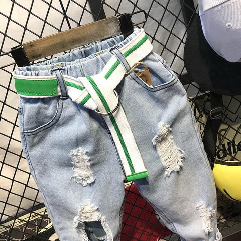 Children Broken Hole Pants Trousers Baby Boys Jeans Brand Fashion-TB01295-Veeddydropshipping