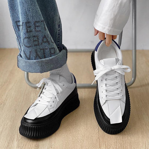 Men New Comfortable Lace Up Vulcanized Shoes-BS01421-Veeddydropshipping
