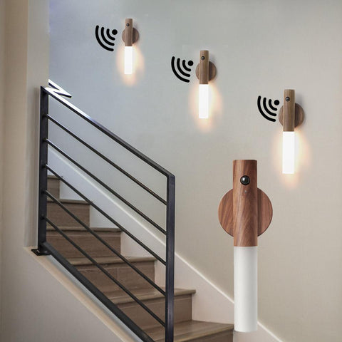 Wood Night Light LED Wall Lamp Stair-TI00497-Veeddydropshipping
