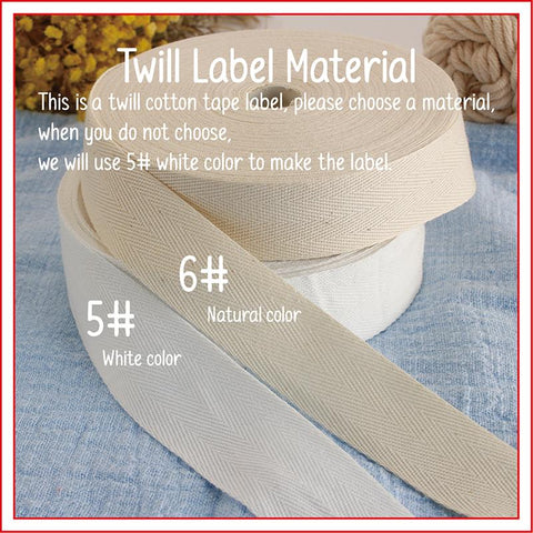 Folding Labels Twill Ribbon Logo Labels-HA00063-Veeddydropshipping