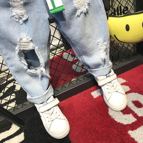 Children Broken Hole Pants Trousers Baby Boys Jeans Brand Fashion-TB01295-Veeddydropshipping