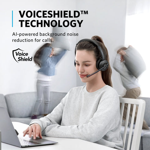 PowerConf H500 Charging Stand Bluetooth Dual-Ear Headset Microphone-CE01064-Veeddydropshipping
