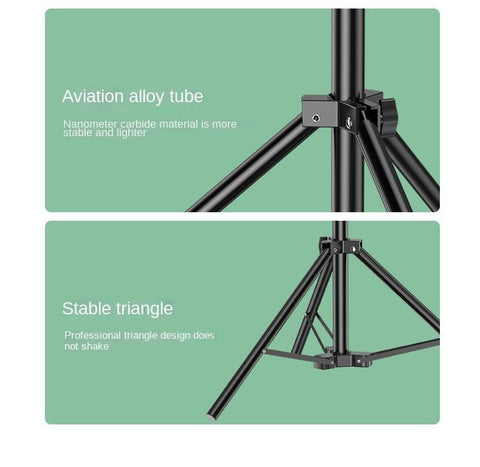 Mobile Phone Live Bracket Tripod Desktop Ground Lighting Lamp -CE00499-Veeddydropshipping