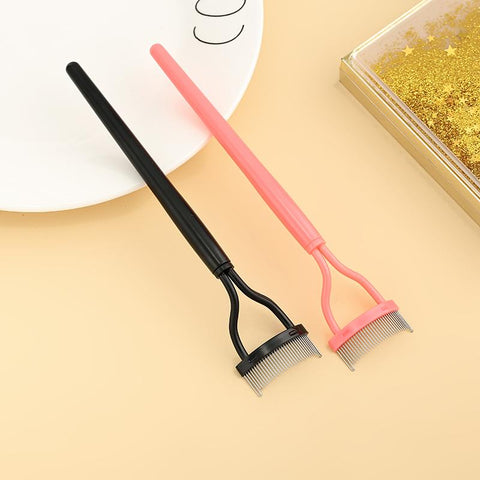 Eyelash Curler Metal Eyelash Brush Comb-BH00763-Veeddydropshipping