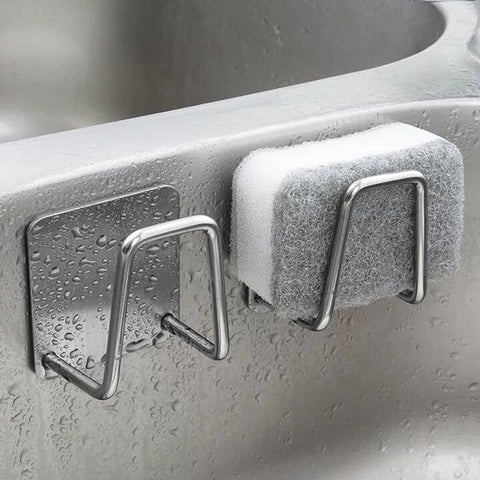 Adhesive Stainless Steel Sponge Holder-HA00856-Veeddydropshipping