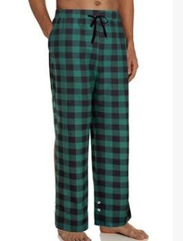 Pajama Long Pant Soft Comfortable Loose Elastic Waistband Plaid-MF01601-Veeddydropshipping