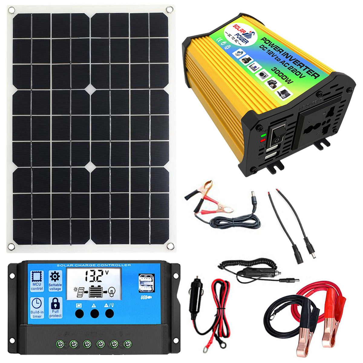 Solar Power System Complete Solar Panel Kit-TI00750-Veeddydropshipping