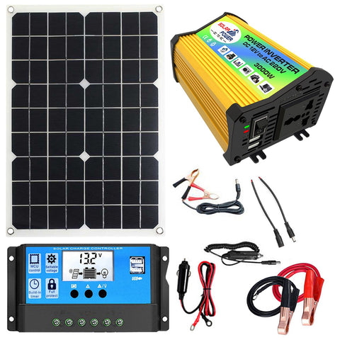 Solar Power System Complete Solar Panel Kit-TI00750-Veeddydropshipping