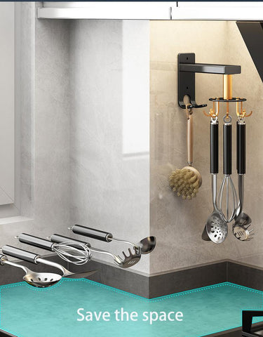 Kitchen Hooks Bracket Wall torage Rack-TI00618-Veeddydropshipping