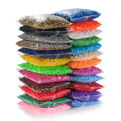 Braid Hole Acrylic Beads Pony Loose Spacer Beads For Diy-JW01500-Veeddydropshipping