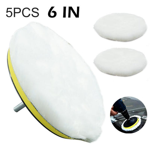 5/6PCS 3/4/5/6/7 inch Polishing Kit Polishing Pad Car Waxing Sponge-AM00403-Veeddydropshipping